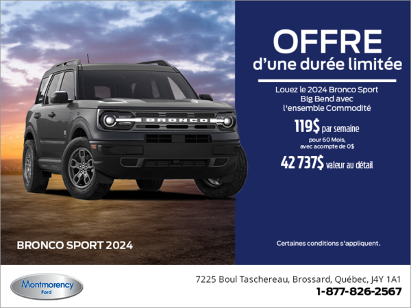 Ford Bronco Sport 2024 !