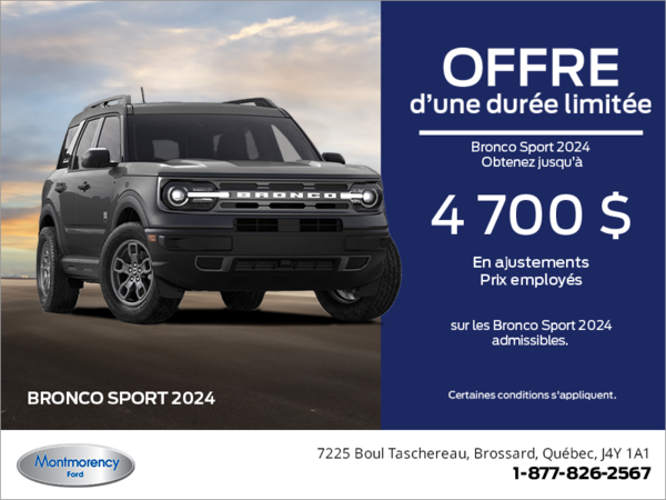 Ford Bronco Sport 2024 !