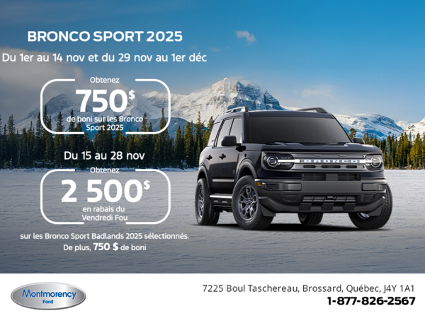 Ford Bronco Sport 2025