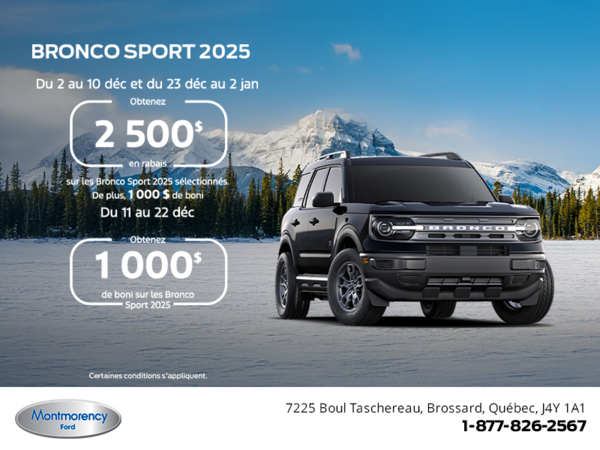 Ford Bronco Sport 2025