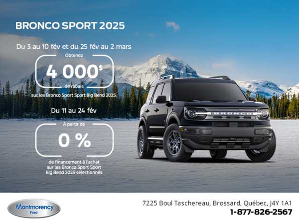 Ford Bronco Sport 2025