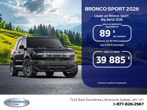 Ford Bronco Sport 2026