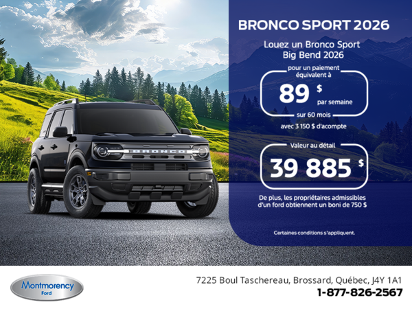 Ford Bronco Sport 2026