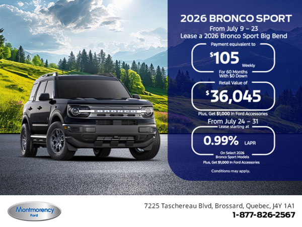 2026 Ford Bronco Sport