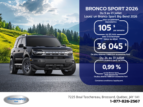 Ford Bronco Sport  2026