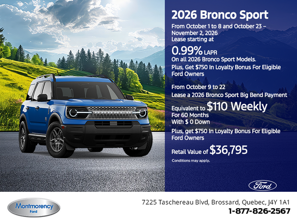 2026 Ford Bronco Sport