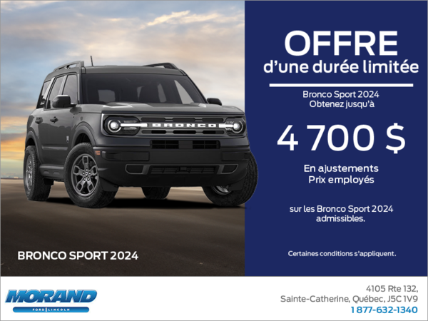 Ford Bronco Sport 2024 !