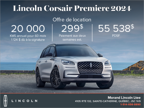 Le Lincoln Corsair 2024!