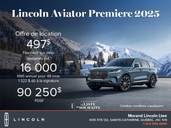 Le Lincoln Aviator 2025 !