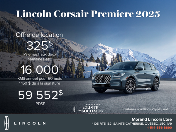 Le Lincoln Corsair 2025!