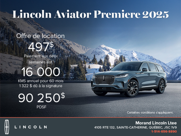 Le Lincoln Aviator 2025 !