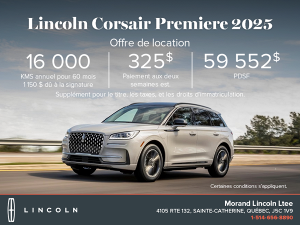 Le Lincoln Corsair 2025!