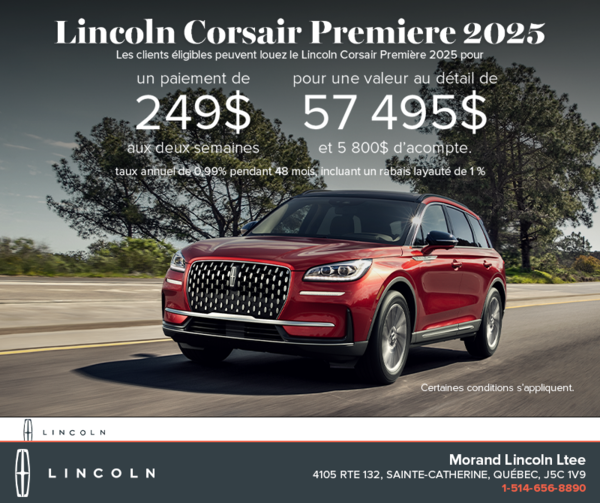 Le Lincoln Corsair 2025!