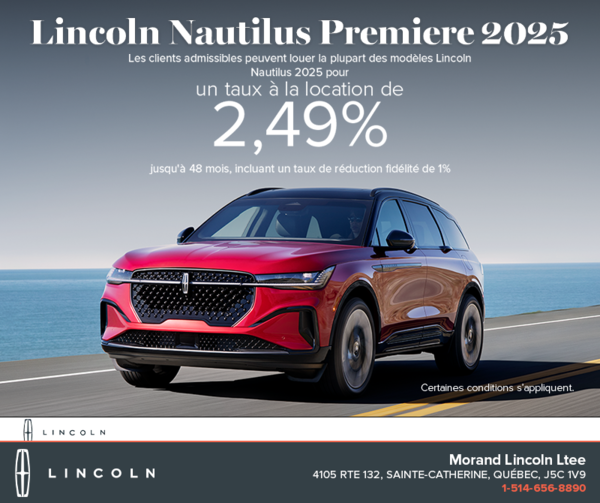 Le Lincoln Nautilus 2025 !