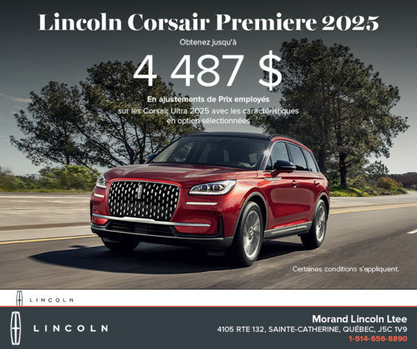 Le Lincoln Corsair 2025!