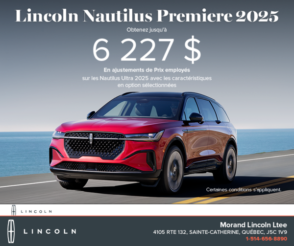 Le Lincoln Nautilus 2025 !