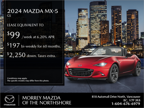 Get the 2024 Mazda MX-5 today!