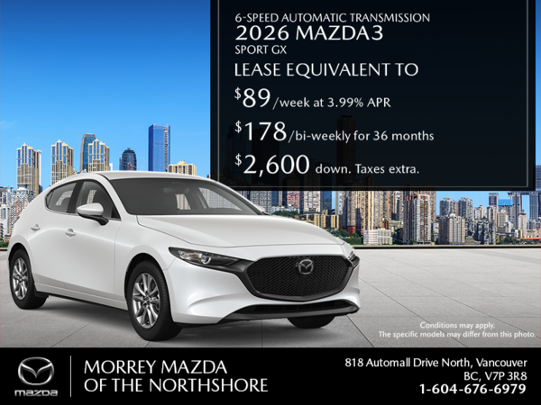 Get the 2026 Mazda3 Sport