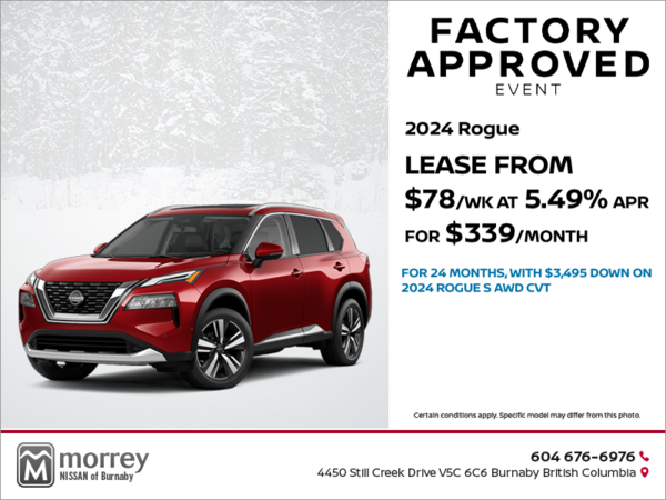Get the 2023 Nissan Rogue Today!