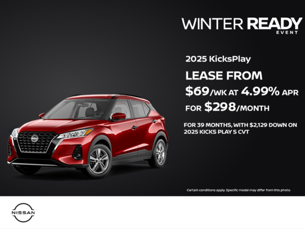 Get the 2025 Nissan Kicks Play Today!