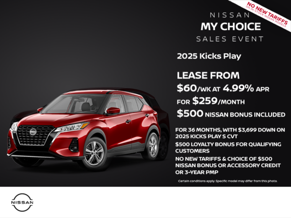 Get the 2025 Nissan Kicks Play Today!