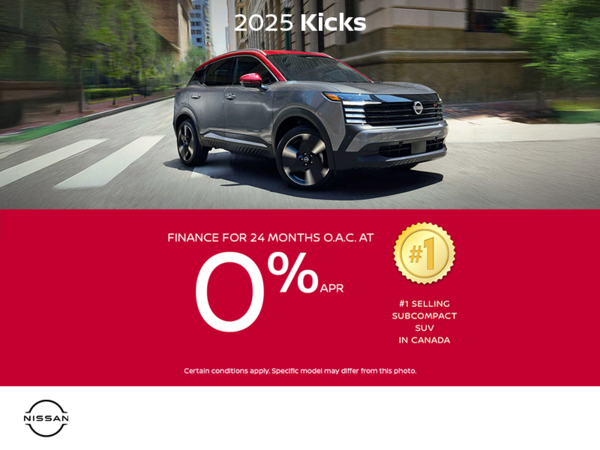Get the 2025 Nissan Kicks Today!