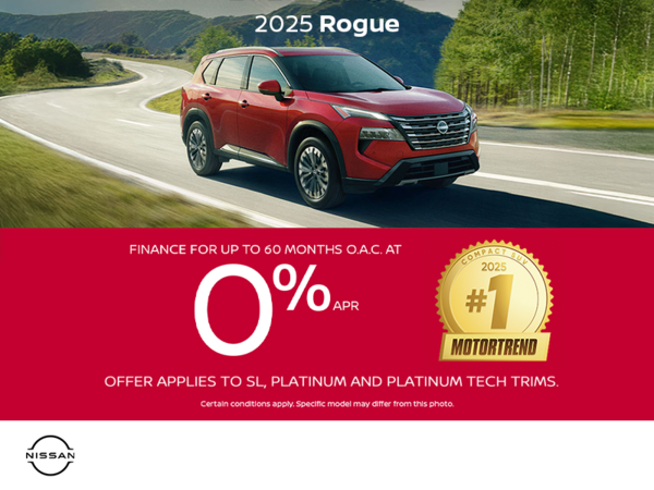 Get the 2025 Nissan Rogue Today!