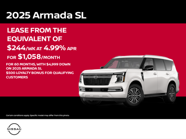Get the 2025 Nissan Armada Today!