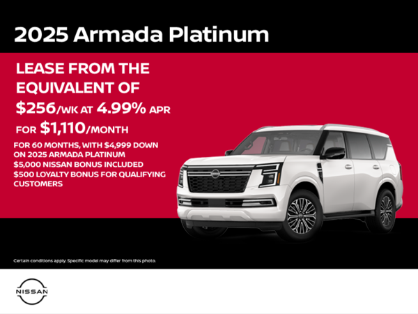 Get the 2025 Nissan Armada Today!