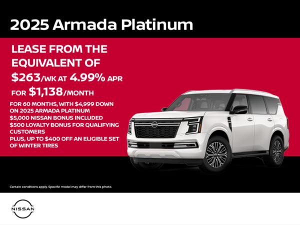 Get the 2025 Nissan Armada Today!