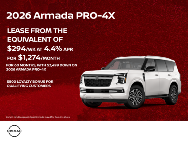 Get the 2026 Nissan Armada Today!