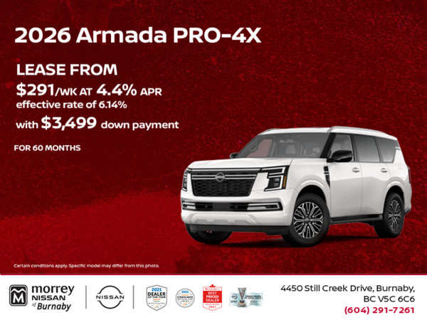 Get the 2026 Nissan Armada Today!