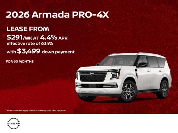 Get the 2026 Nissan Armada Today!