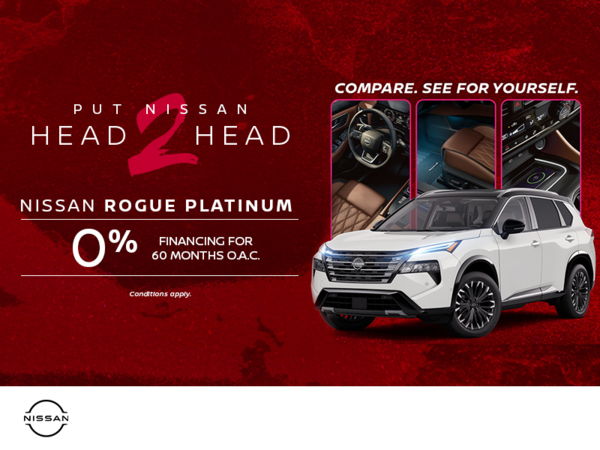 Get the 2026 Nissan Rogue Platinum Today!