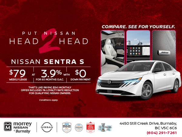 Get the 2026 Nissan Sentra S Today!