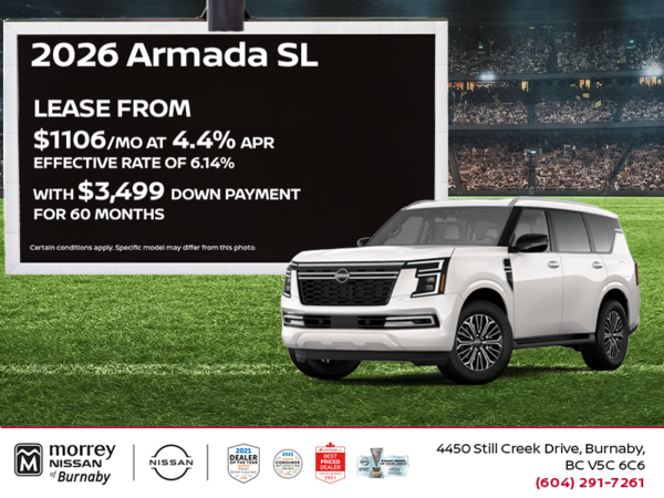 Get the 2026 Nissan Armada Today!