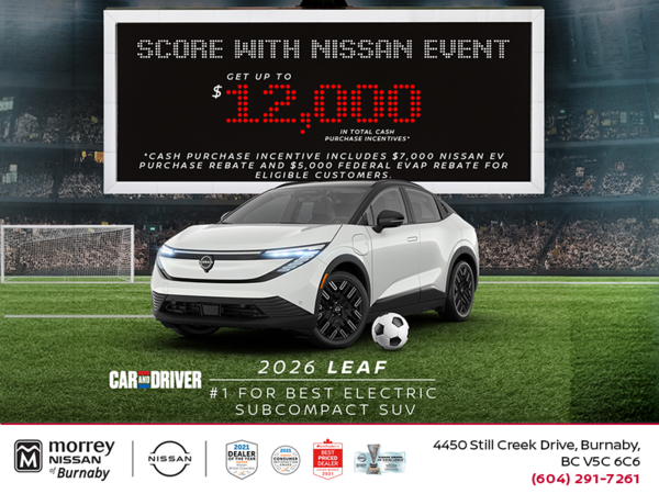 Get the 2026 Nissan Leaf