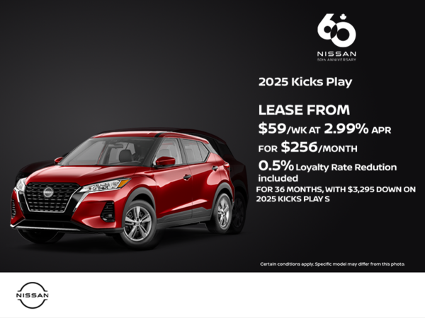 Get the 2025 Nissan Kicks Play Today!