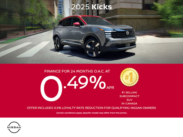 Get the 2025 Nissan Kicks Today!