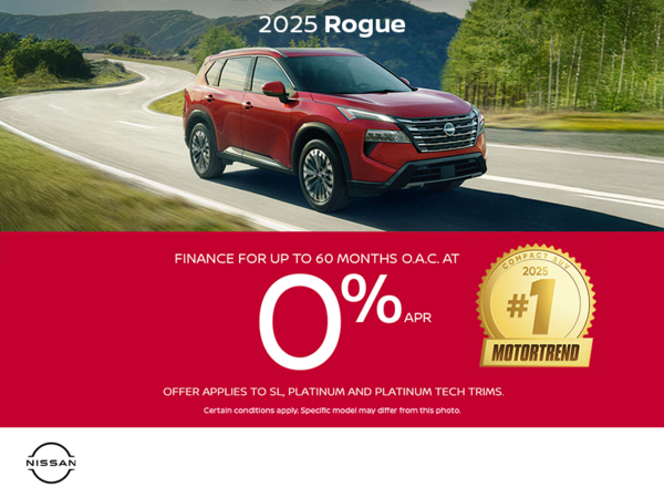 Get the 2025 Nissan Rogue Today!