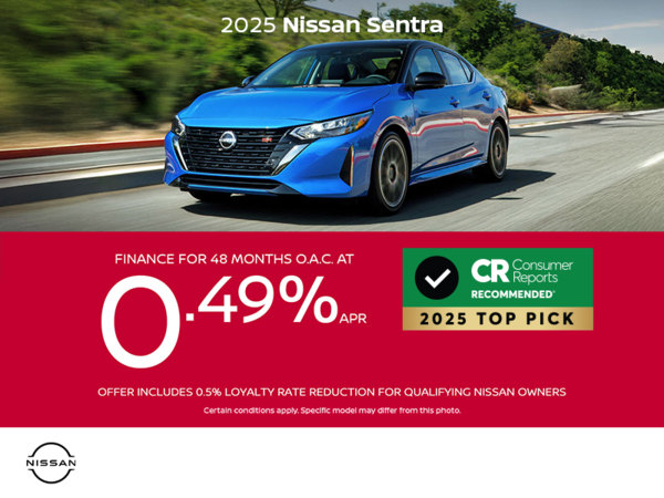 Get the 2025 Nissan Sentra Today!