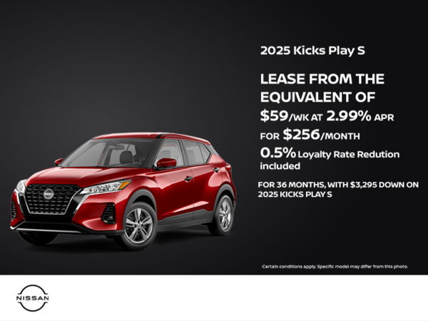 Get the 2025 Nissan Kicks Play Today!