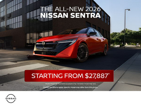 Get the 2026 Nissan Sentra Today!