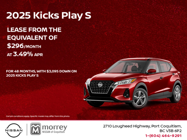 Get the 2025 Nissan Kicks Play S !