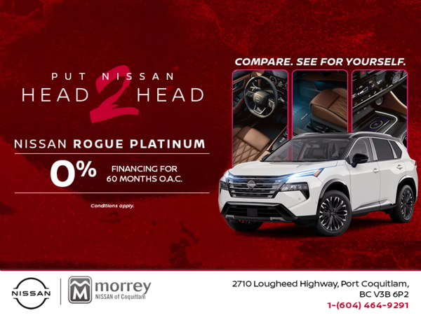 Get the 2026 Nissan Rogue Platinum Today!