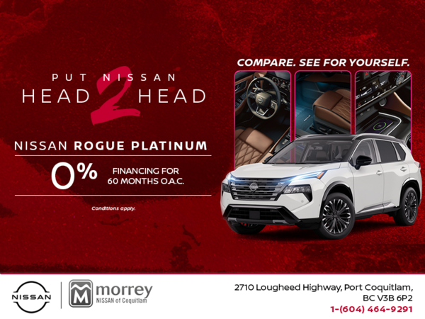 Get the 2026 Nissan Rogue Platinum Today!