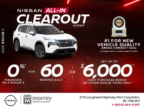 Finance the 2026 Nissan Rogue S Today!