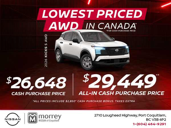 Get the 2026 Nissan Kicks S Today!