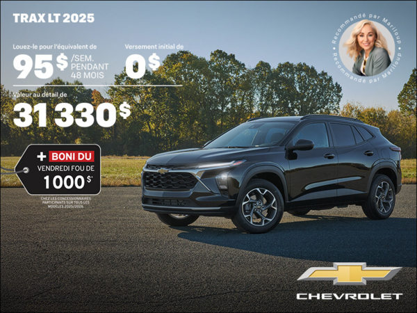Procurez-vous le Chevrolet Trax LT 2025