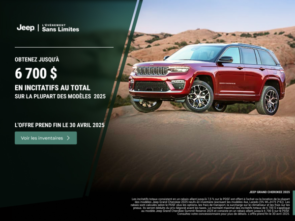 L'événement mensuel de Jeep